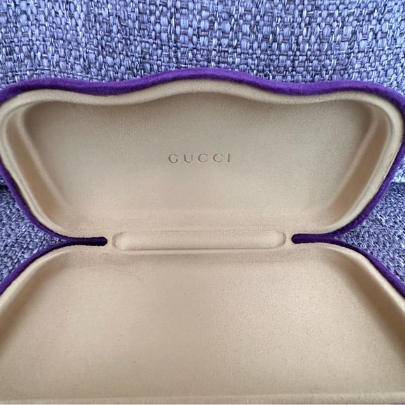 EUC GUCCI LARGE EYEGLASS CASE PURPLE - Picture 4 of 8